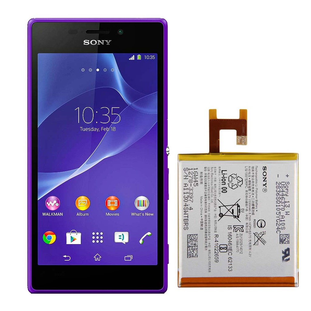 خرید و قیمت باتری اکسپریا M2 دو سیم کارت سونی Xperia M2 در تادیموفیکس