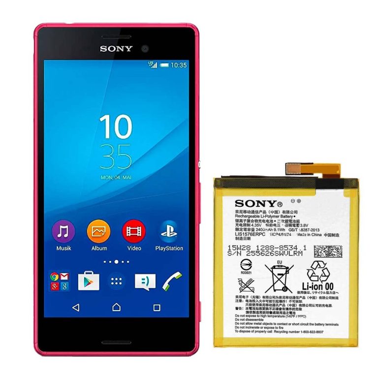 باتری سونی اکسپریا ام۴ آکوا دو سیم کارت