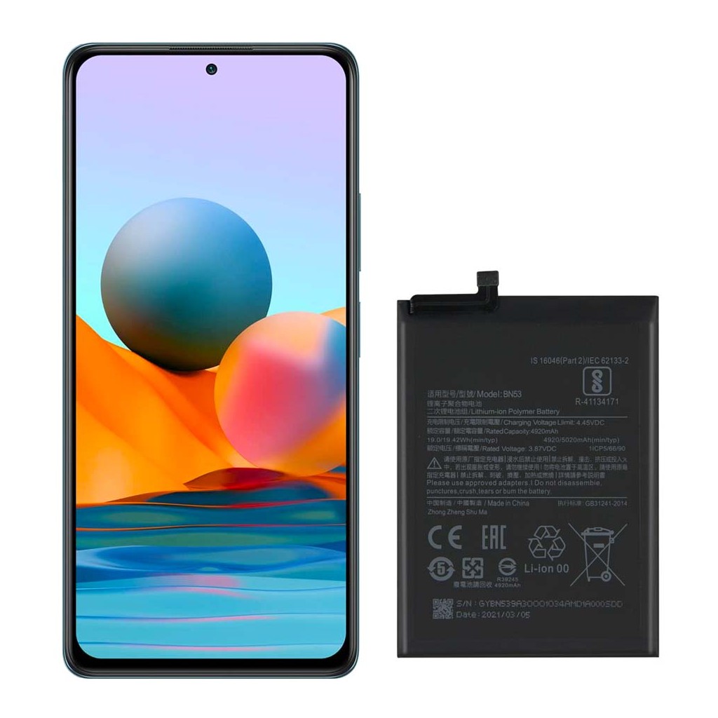 خرید و قیمت باتری ردمی نوت 10 پرو شیائومی Redmi Note 10 Pro BN53 در تادیموفیکس
