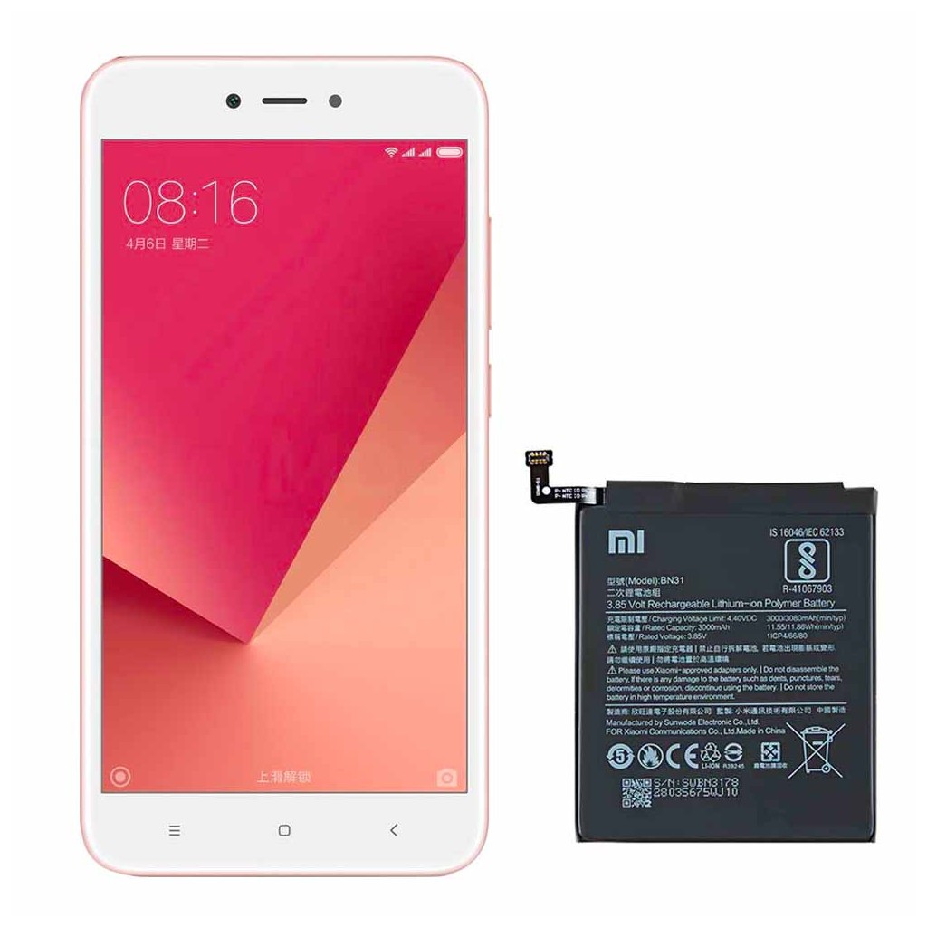 خرید و قیمت باتری ردمی نوت 5 ای شیائومی Redmi Note 5A BN31 در تادیموفیکس