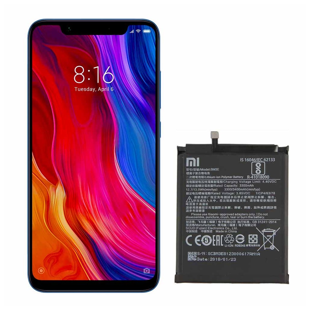 خرید و قیمت باتری می 8 شیائومی Mi 8 BM3E در تادیموفیکس