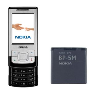 خرید و قیمت باتری نوکیا 6500 اسلاید Nokia 6500 Slide BP-5M در تادیموفیکس 