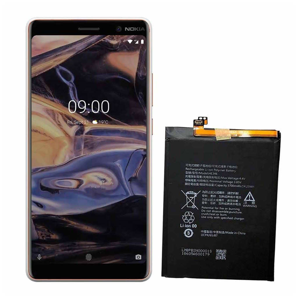 خرید و قیمت باتری نوکیا 7 پلاس Nokia 7 Plus HE346 در تادیموفیکس