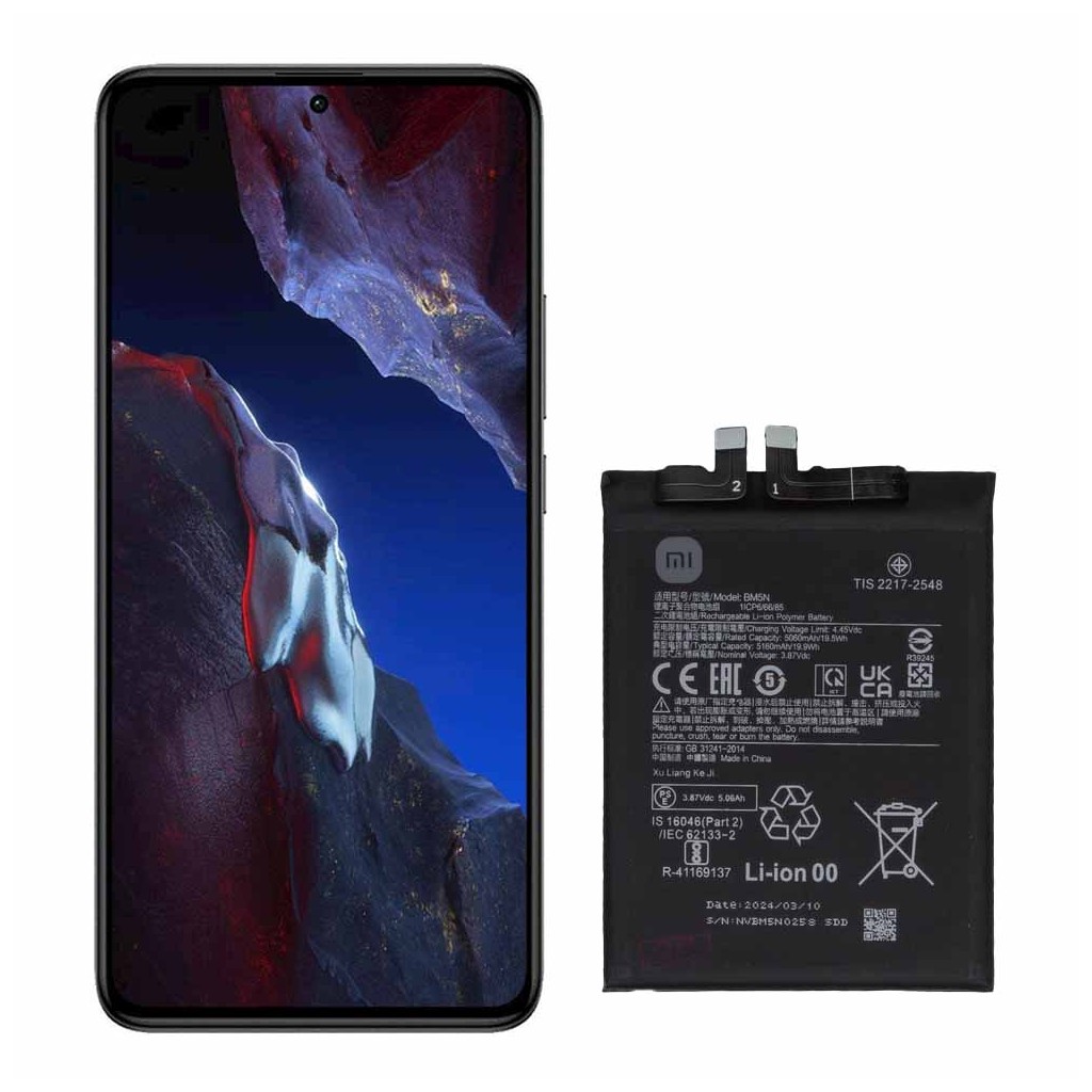 خرید و قیمت باتری پوکو اف 5 پرو شیائومی Poco F5 Pro BM5N در تادیموفیکس